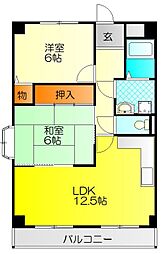 メゾン・エスポアール 2LDKの間取図画像