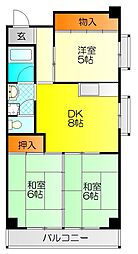 さんはいつ21 3DKの間取図画像