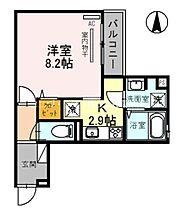 ソシュール  ｜ 大阪府高槻市栄町４丁目（賃貸アパート1R・1階・30.20㎡） その2