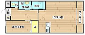 シンハイム  ｜ 大阪府高槻市野田２丁目（賃貸アパート1LDK・1階・40.50㎡） その2