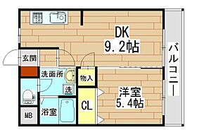 ヴィラコンフォート  ｜ 大阪府高槻市川西町１丁目（賃貸マンション1LDK・2階・35.10㎡） その2