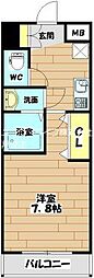 MASUno茨木 1Kの間取図画像
