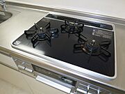 3口ガスコンロ＋グリル付き（イメージ）