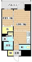 VIVRE高槻 1LDKの間取図画像