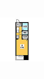 ヴィラ目白 ワンルームの間取図画像