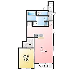 間取図画像 1LDK