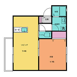 Mクレストアネックス 1LDKの間取図画像