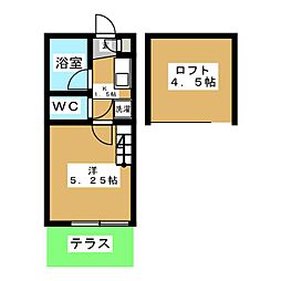 se-k-ryu 1Kの間取図画像