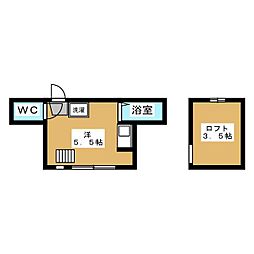 アーバンプレイス落合6 ワンルームの間取図画像