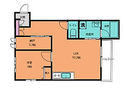 イトーハイツ 1LDKの間取図画像
