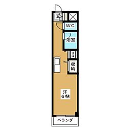 グローリス中野 ワンルームの間取図画像