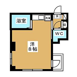 ローゼ中野 ワンルームの間取図画像