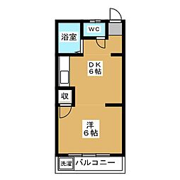 石倉ハイツ 1DKの間取図画像