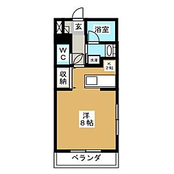 ベージュ南荻窪 ワンルームの間取図画像