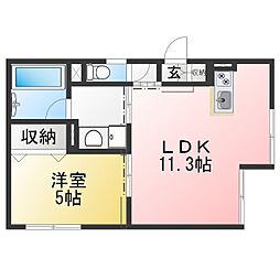 阿佐谷北レジデンス 1LDKの間取図画像