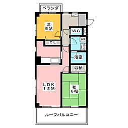 カントリーヴィレッジ関町 2LDKの間取図画像