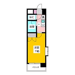 グランヴァン杉並北 1Kの間取図画像
