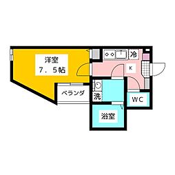 Ts Cuore西武柳沢 3階1Kの間取り