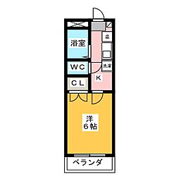 間取図画像 1K