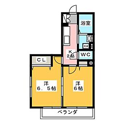 サニーコート 2Kの間取図画像