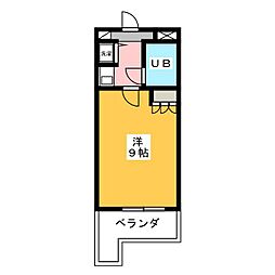 ライオンズマンション上石神井第2 1Kの間取図画像