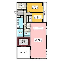 マーキュリーグラシア 3LDKの間取図画像