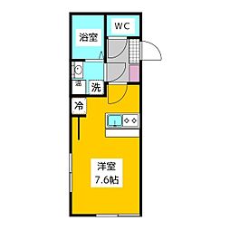 アリエル関町北 ワンルームの間取図画像