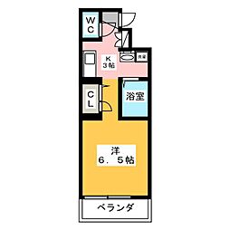 BonneChance 1Kの間取図画像