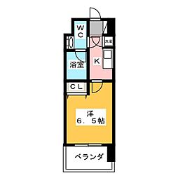 HF上石神井レジデンス 1Kの間取図画像