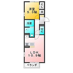 メゾンスピカ 1LDKの間取図画像