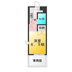 K.HOUSE 1Kの間取図画像