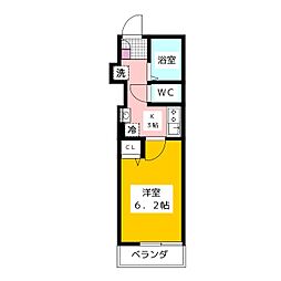 ジェンティーレ上石神井 1Kの間取図画像