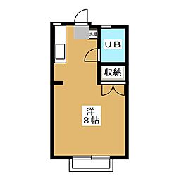 ドルフィン 1Kの間取図画像
