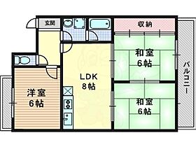 京都府京都市西京区山田南山田町（賃貸マンション3LDK・2階・55.53㎡） その2