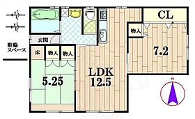 山ノ内西裏町1階部分貸家  ｜ 京都府京都市右京区山ノ内西裏町（賃貸一戸建2LDK・1階・68.44㎡） その2