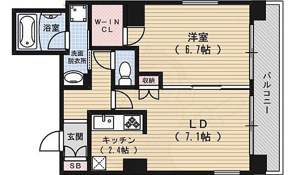 京都府京都市下京区西七条南東野町(賃貸マンション1LDK・10階・40.84㎡)の写真 その2