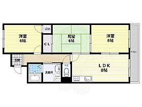 京都府京都市右京区太秦皆正寺町（賃貸マンション3LDK・4階・60.70㎡） その2