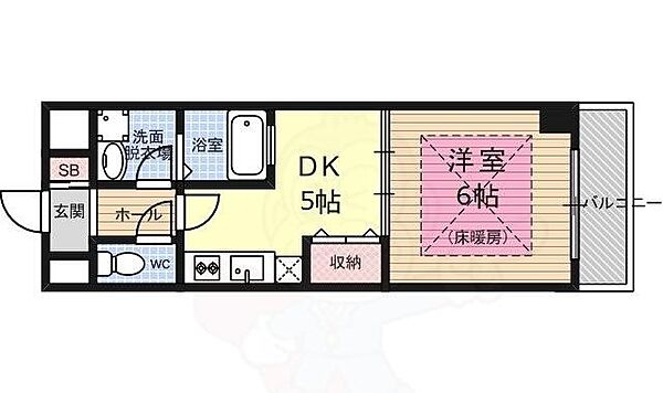 ヴィヴィ嵐山 401｜京都府京都市右京区梅津中村町(賃貸マンション1DK・4階・32.00㎡)の写真 その2