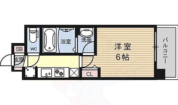 アクアプレイス京都西院 ｜京都府京都市右京区西院日照町(賃貸マンション1K・4階・22.16㎡)の写真 その2