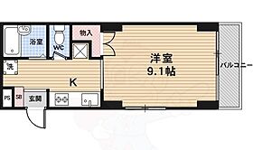 京都府京都市右京区西院清水町（賃貸マンション1K・1階・28.45㎡） その2