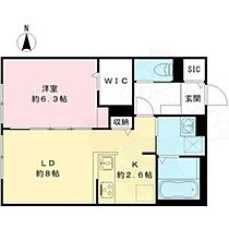 京都府京都市上京区三番町（賃貸アパート1LDK・1階・43.15㎡） その2