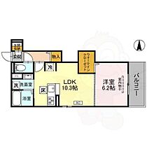 （仮称）D-room西京極殿田町PJ C棟  ｜ 京都府京都市右京区西京極殿田町1番3号（賃貸アパート1LDK・1階・41.14㎡） その2