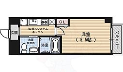 プレサンス京都鴨川彩華 ワンルームの間取図画像