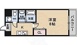 VITAL HOUSE（ヴァイタルハウス） 2階1Kの間取り