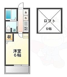 間取図画像 1K
