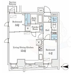 間取図画像 2LDK