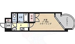 アッツ堀川 1Kの間取図画像