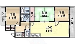 ONマンション 3LDKの間取図画像