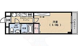 フラッティ壬生坊城 1Kの間取図画像