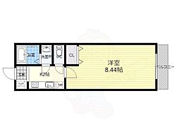 キャンバスKM 1Kの間取図画像
